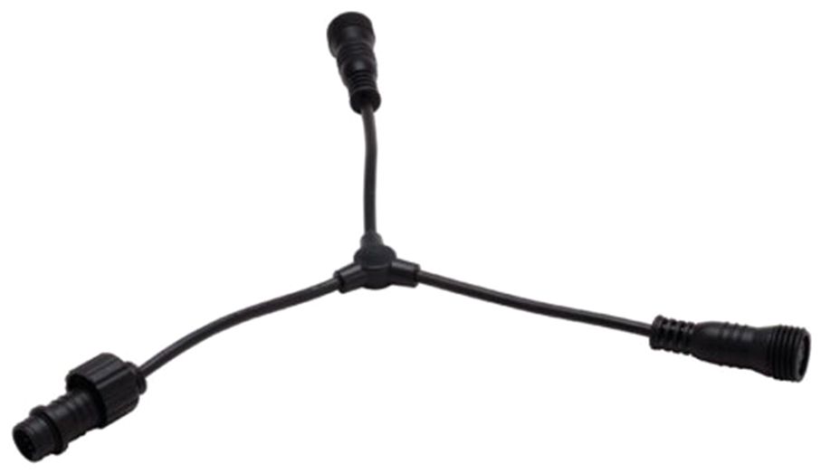 WAC InvisiLED 4.75" Wide Black Outdoor 3-way "Y" Connector