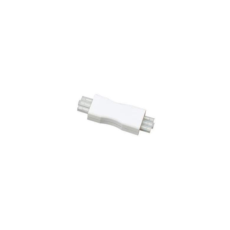 Image 1 White 1" Wide Male to Male Flush Connector