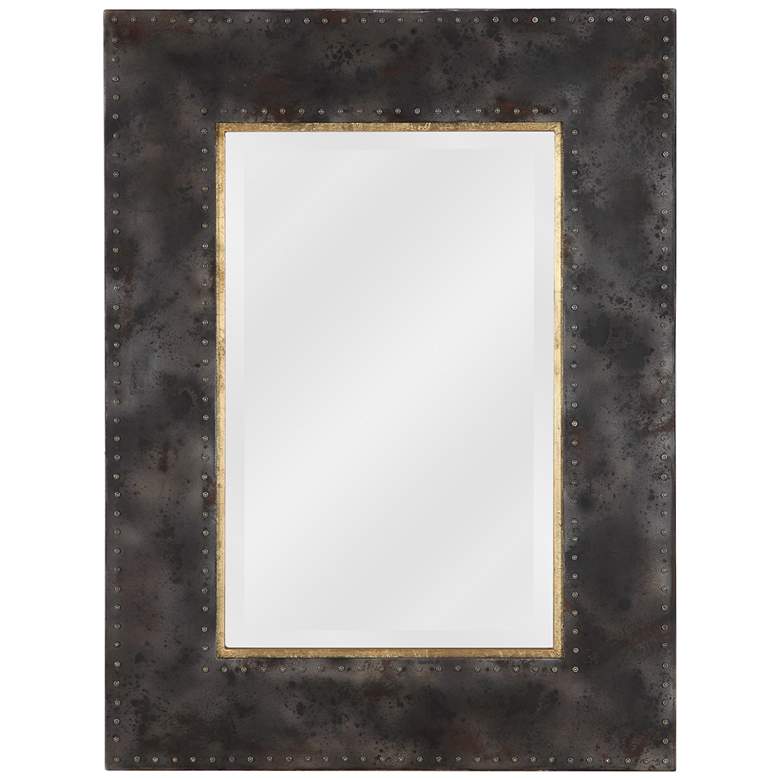 Image 2 Uttermost Amparo Oxidized Steel Gray 30" x 40" Wall Mirror