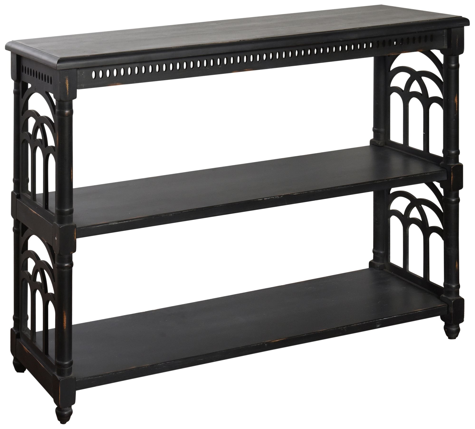 black wood sofa table