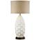 Cosgrove Oval White Ceramic Table Lamp with USB Workstation Base