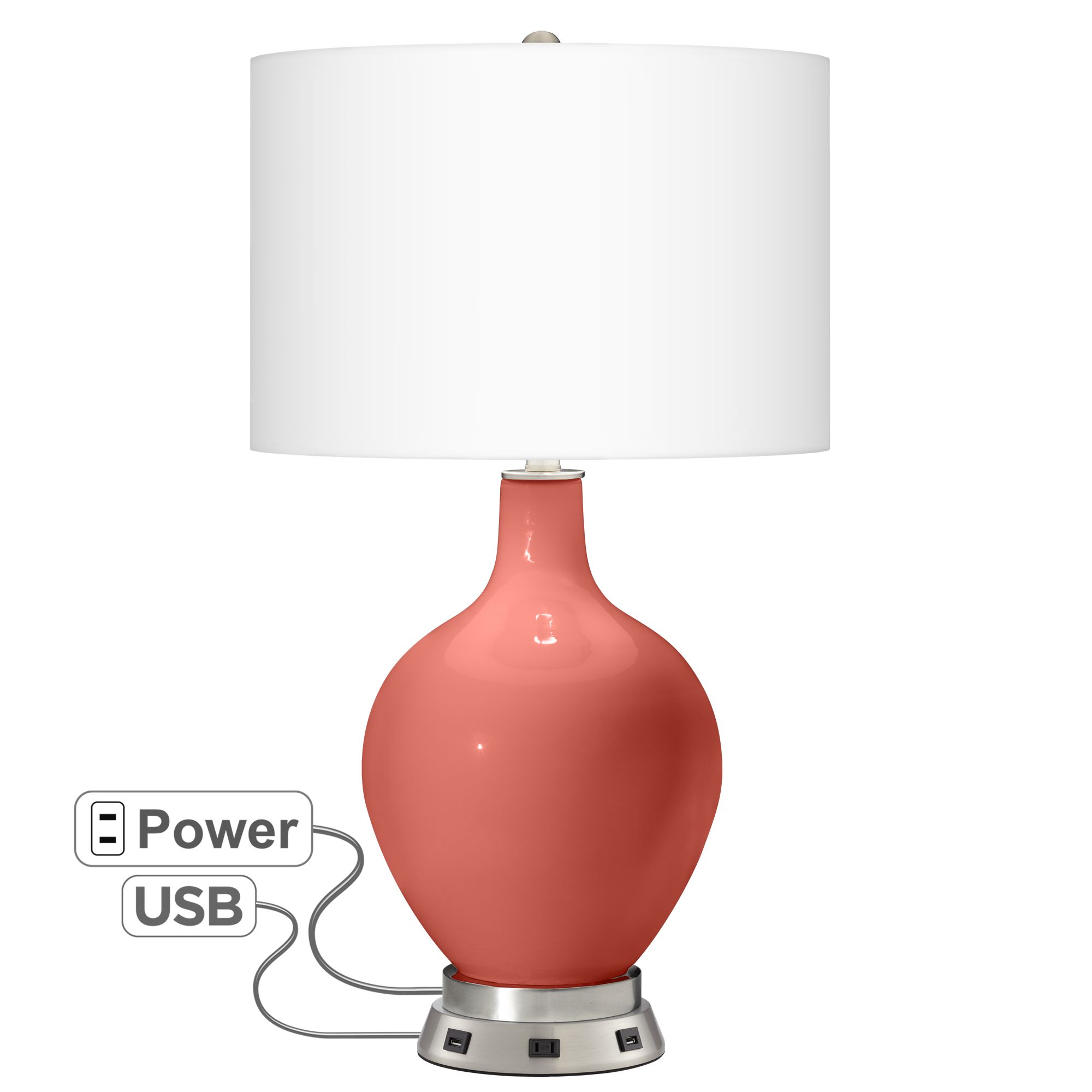 coral reef table lamp
