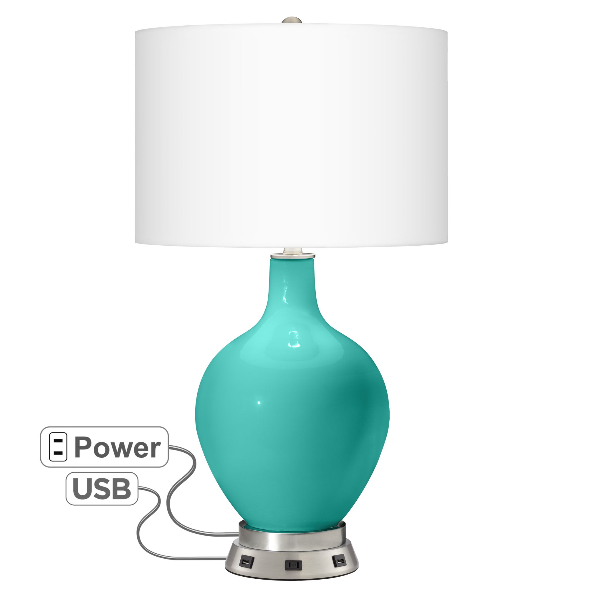 Synergy Ovo Table Lamp with USB Workstation Base
