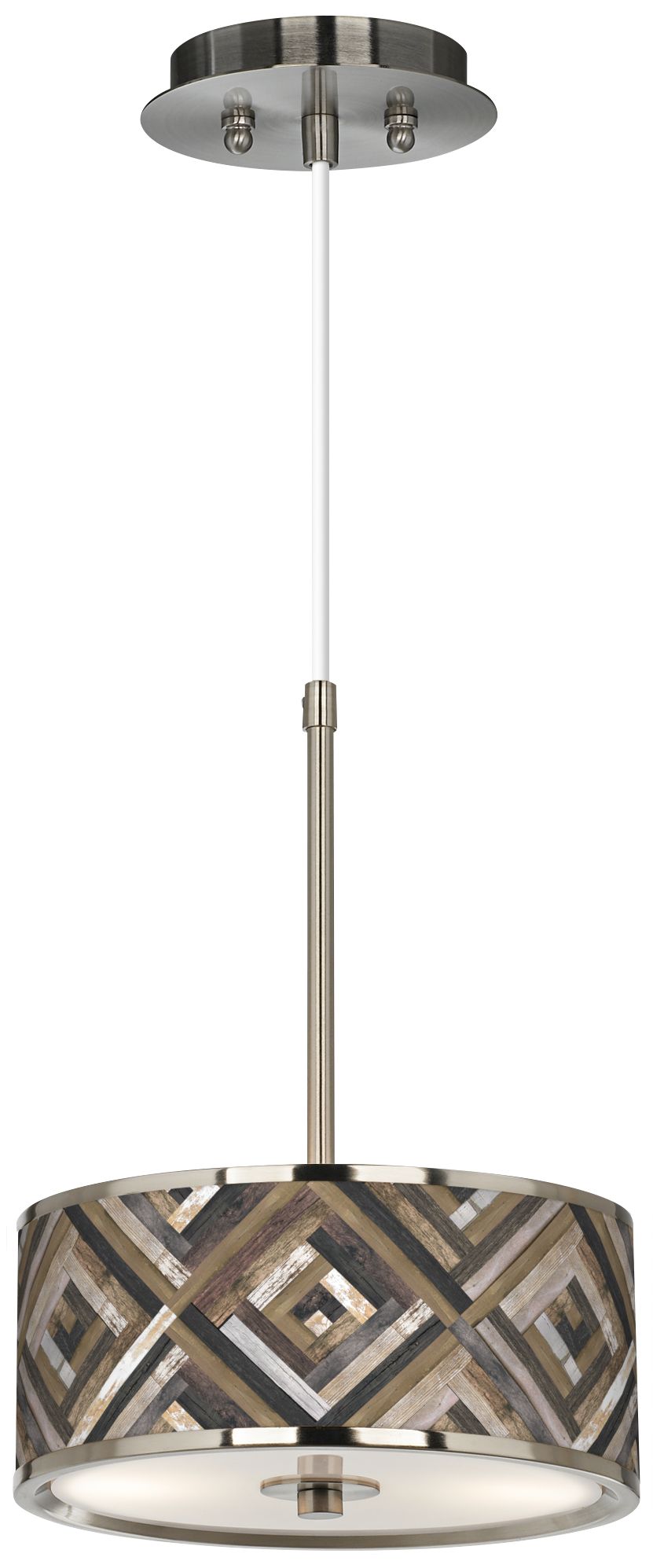 Woodwork Diamonds Giclee Glow 10 1/4" Wide Pendant Light