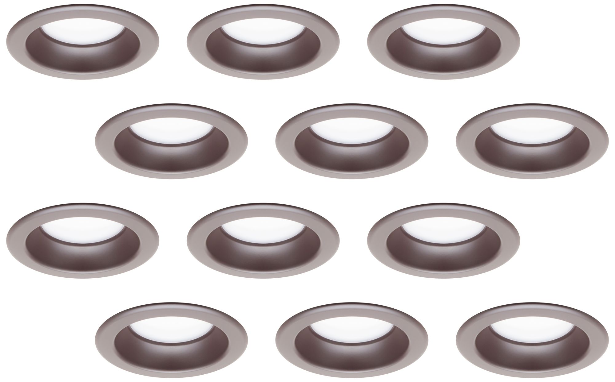 LED Advantage 4" Dark Bronze Retrofit Downlights Set of 12