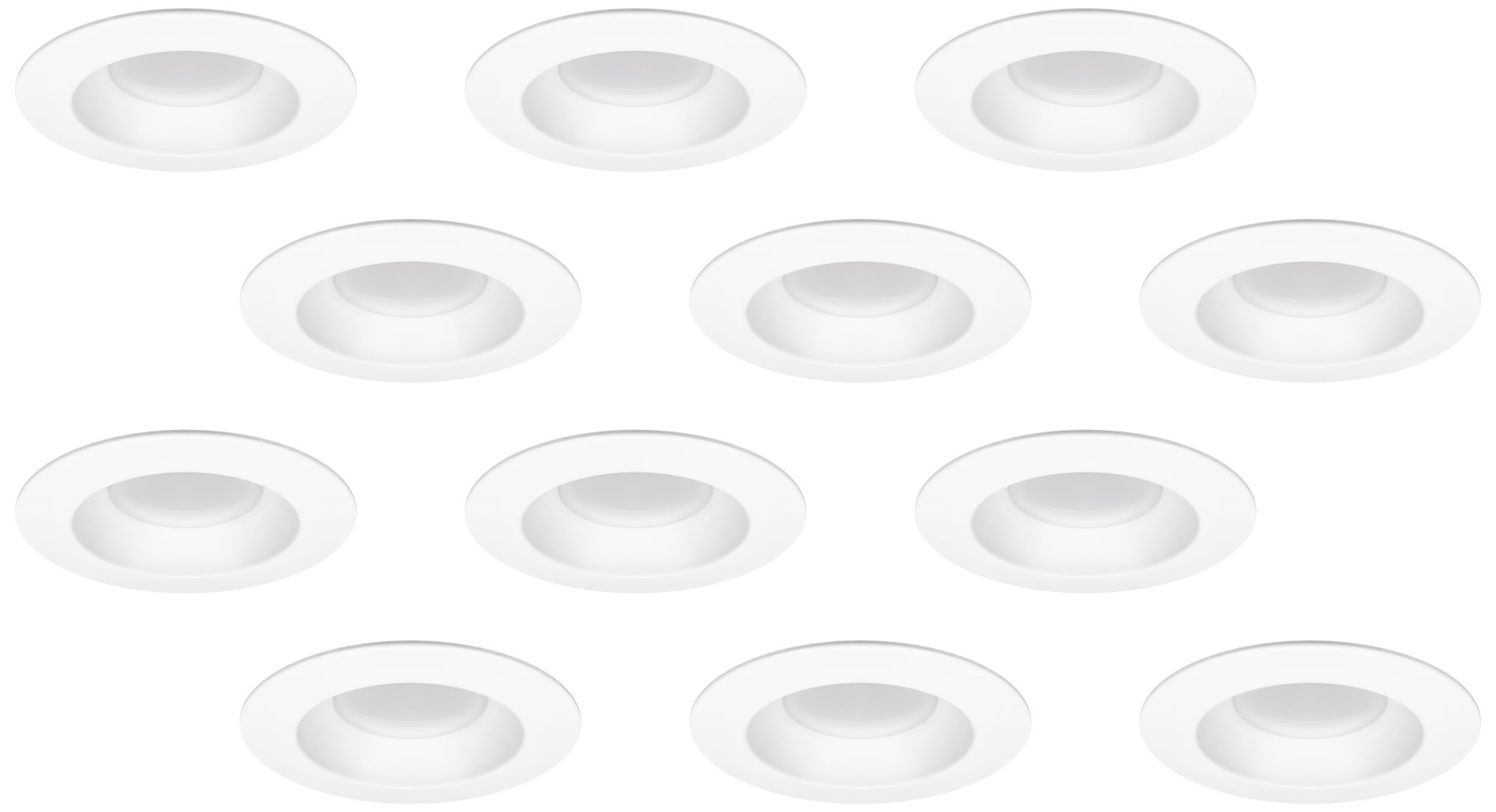 LED Advantage 5"/6" White Retrofit Downlights Set of 12