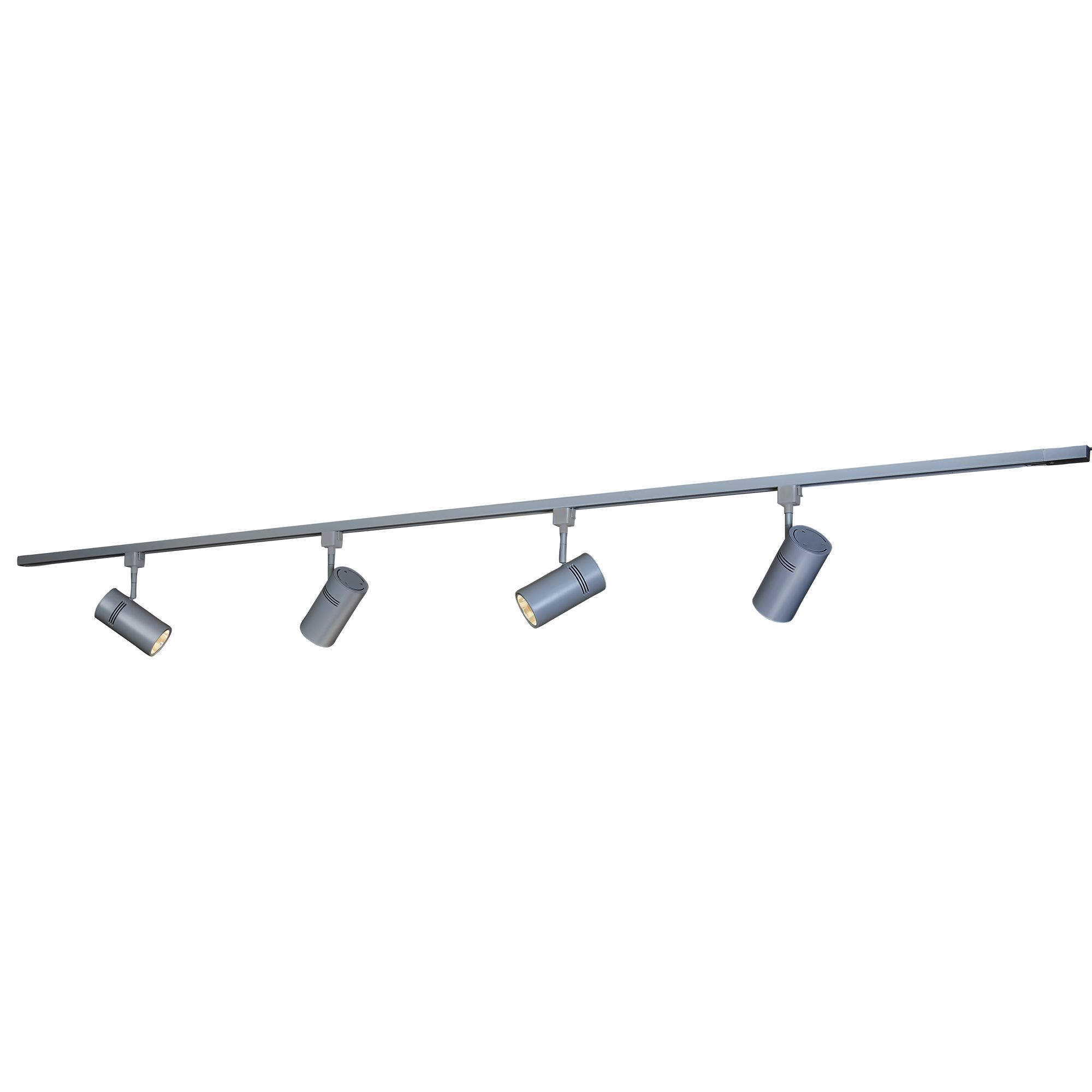 Bruck Eco System 4-Light Matte Silver LED Track Light Kit