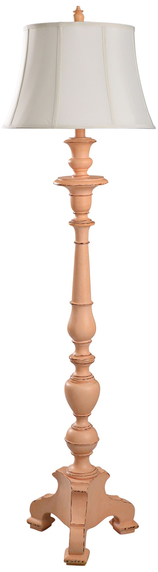 Earley Peach Candlestick Floor Lamp