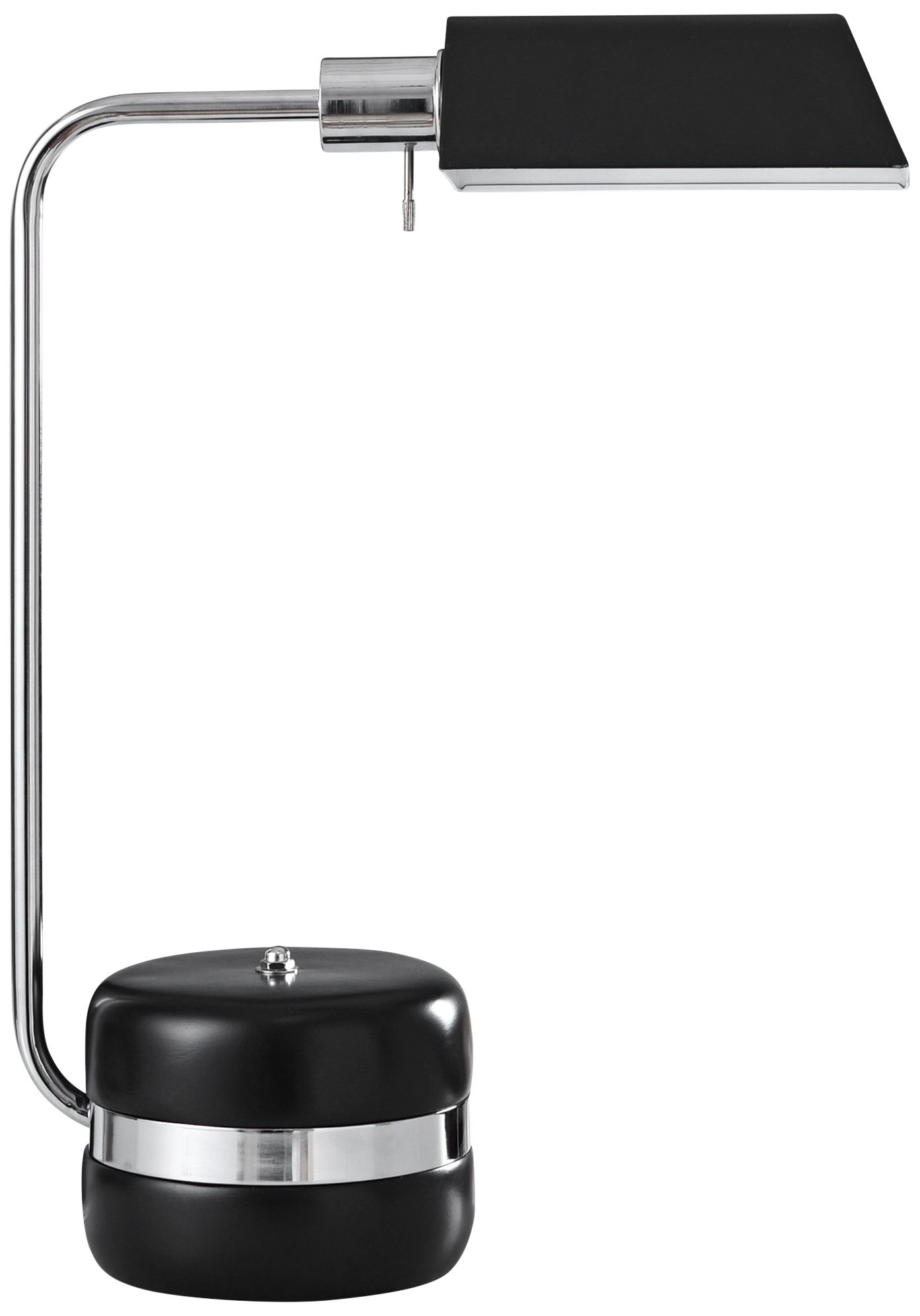 Drayton Black and Brushed Steel LED Pharmacy Desk Lamp