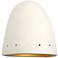 Jaken 9 1/2"H Paintable White Bisque Dome Outdoor Wall Light
