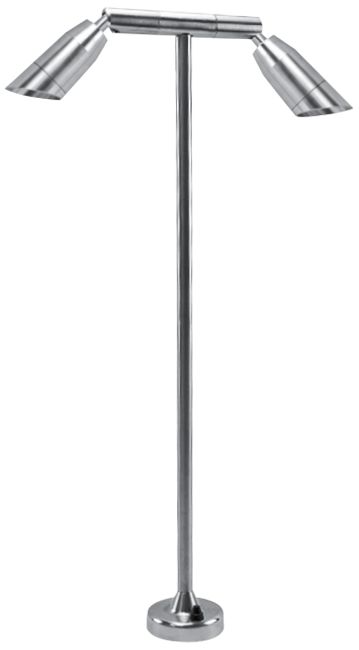 Angled Bullet Stainless Steel LED 2-Light Deck BBQ Light