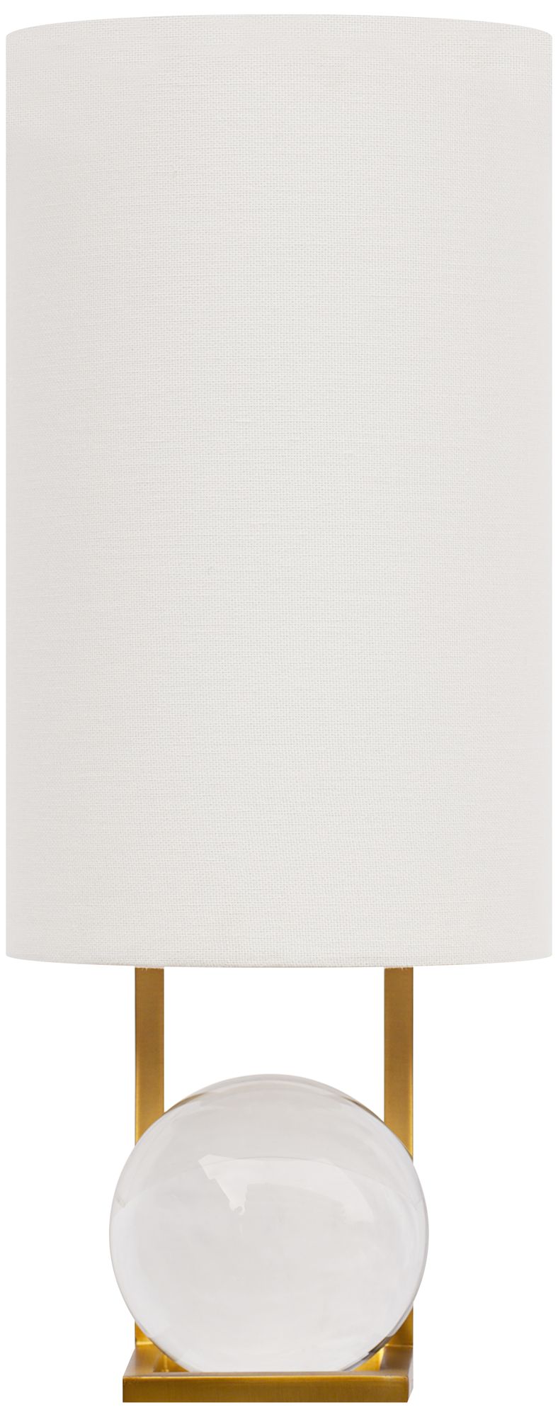 Seer 16"H Natural Brass LED Wall Sconce with Crystal Ball