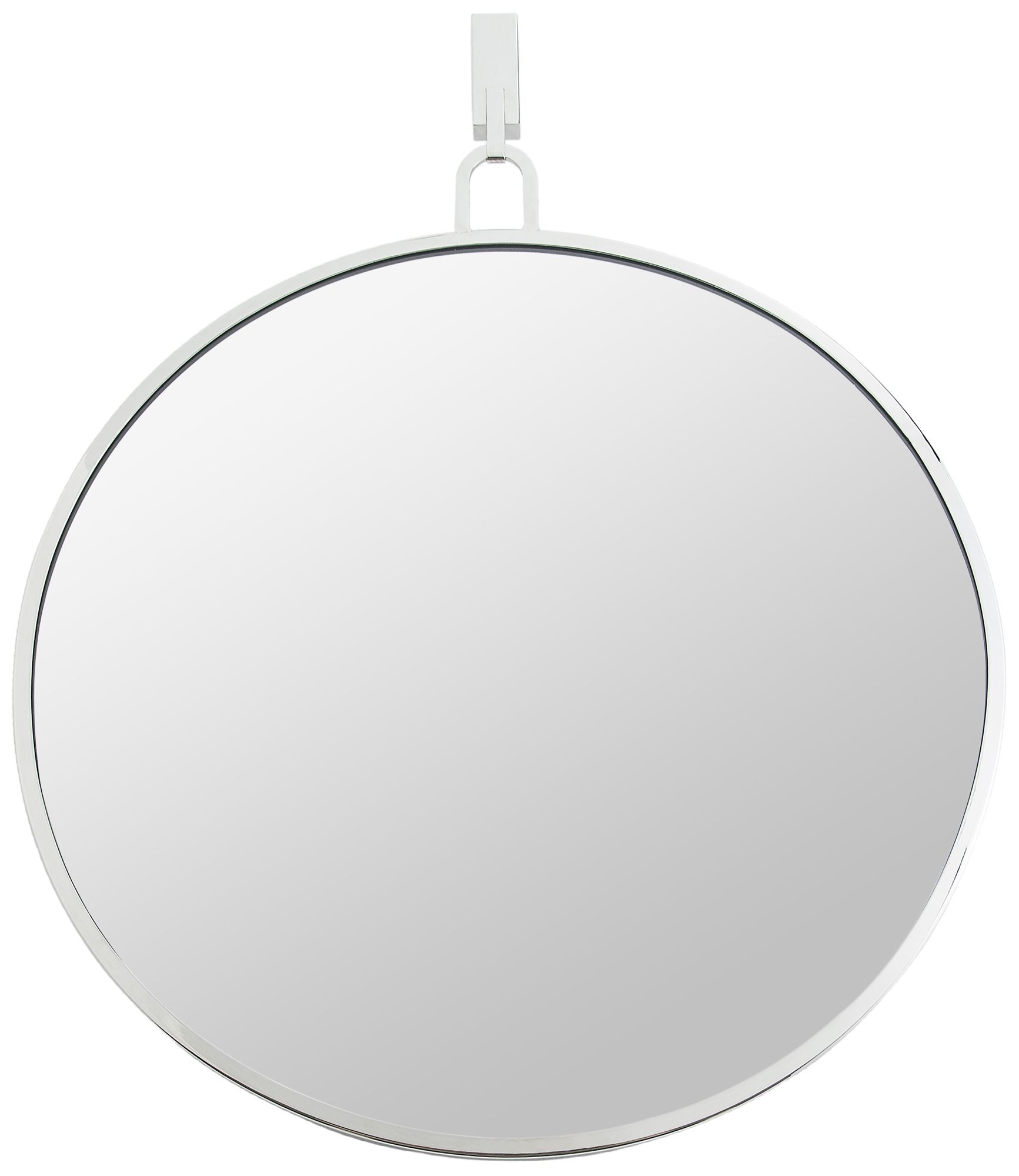 Varaluz Casa Stopwatch Polished Nickel 30" Round Wall Mirror