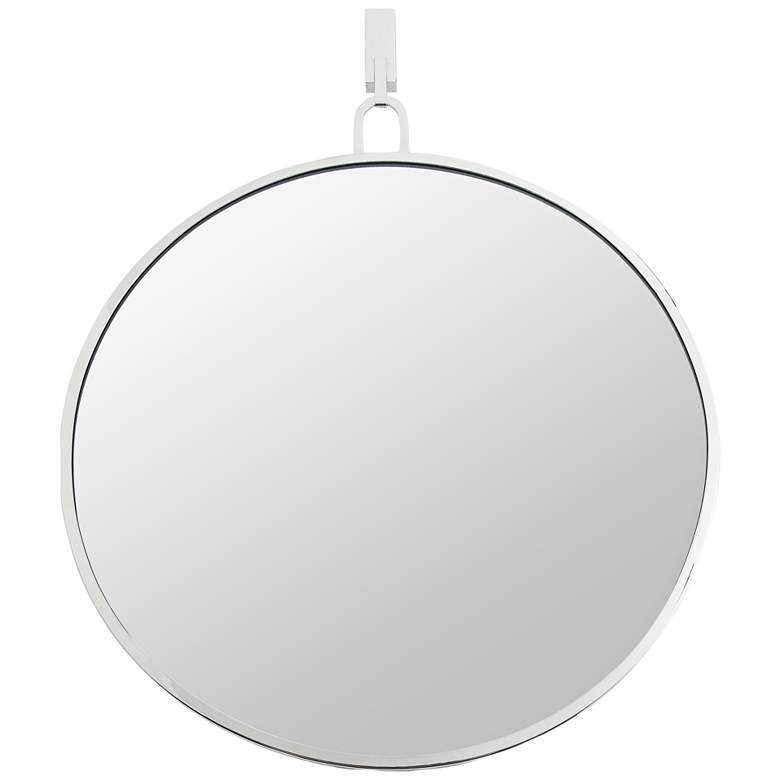Varaluz Casa Stopwatch Polished Nickel 30&quot; Round Wall Mirror