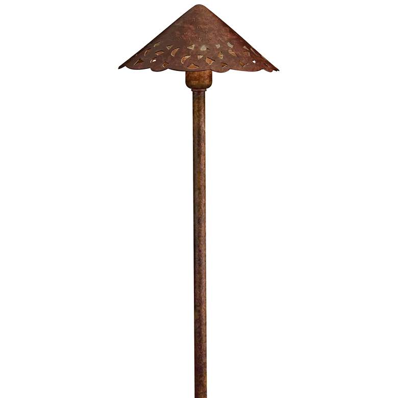 Image 1 Kichler Hammered Roof 22"H Textured Tannery Bronze Path Light