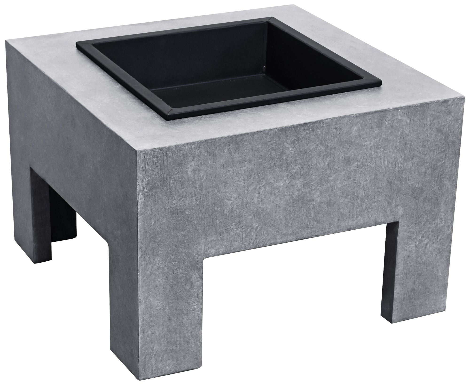 Astella Monolith 23" Wide Light Gray Ceramic Outdoor Fire Pit