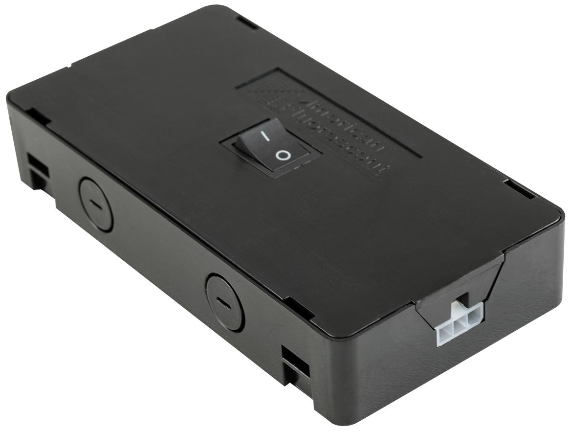 Noble Pro 2.75" Wide Undercabinet Light Black Hardwire Box