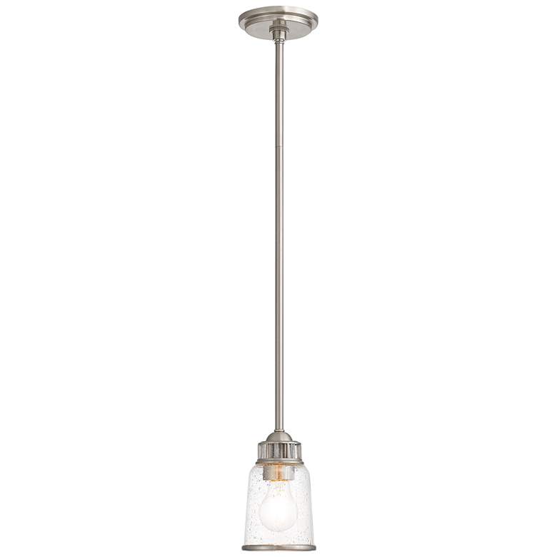Lawrenceville 5&quot; Wide Brushed Nickel Mini Pendant