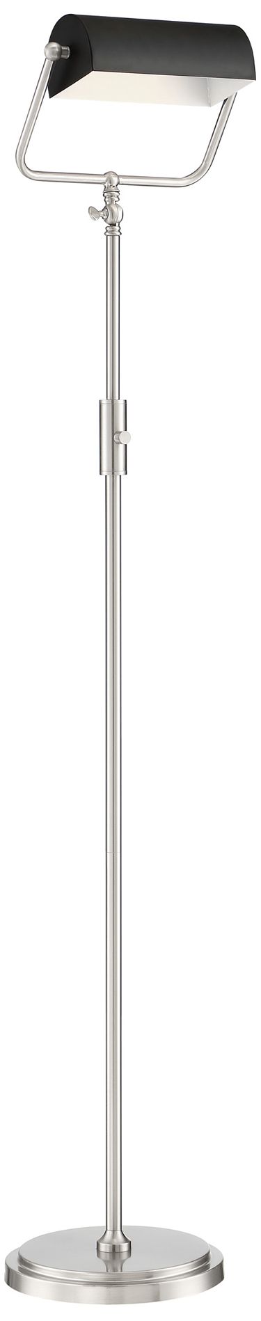 Lite Source Caileb Brushed Nickel LED Floor Lamp