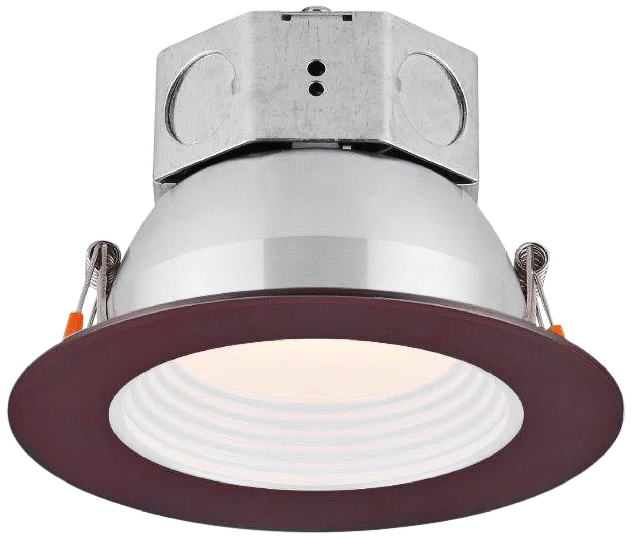 Veloce 4" Bronze LED Baffle Downlight