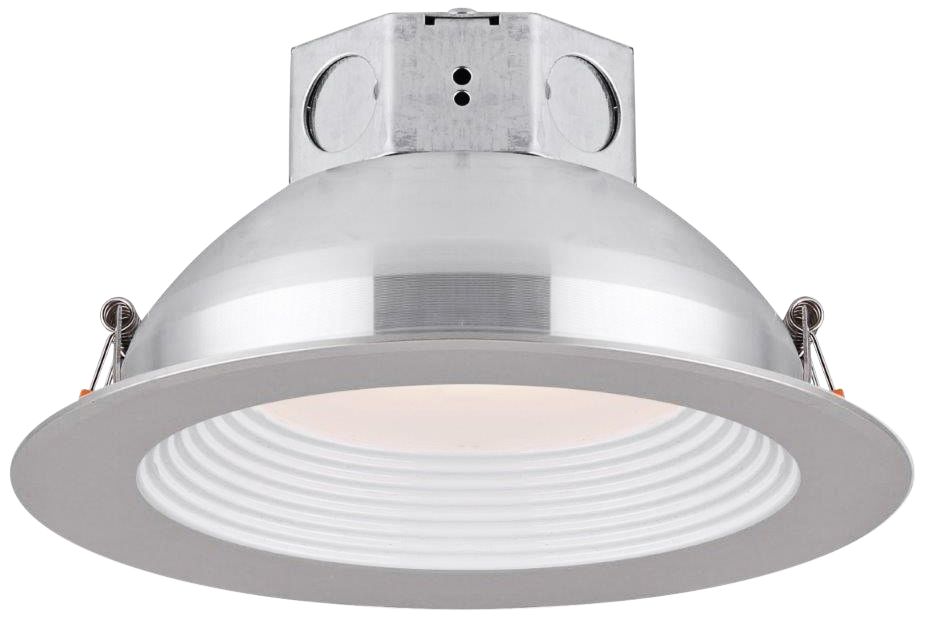 Veloce 6" Nickel LED Baffle Downlight