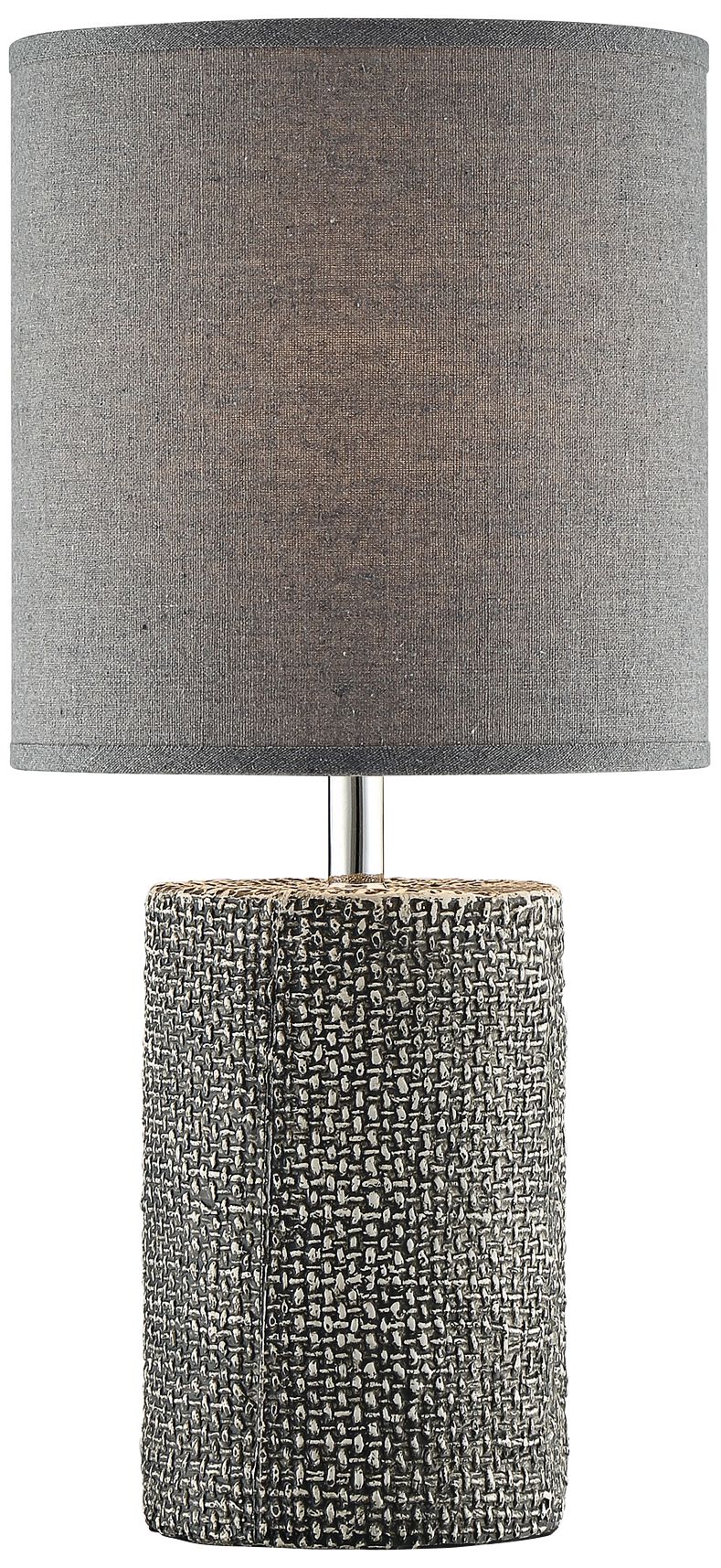 Lite Source Dustin 17 3/4"H Gray Ceramic Accent Table Lamp