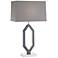Desmond Charcoal Gray Table Lamp with LED Night Light