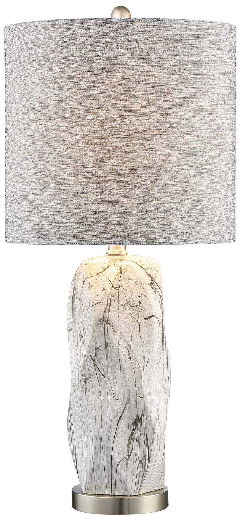 Lite Source Coliseo Mixed White Ceramic Table Lamp