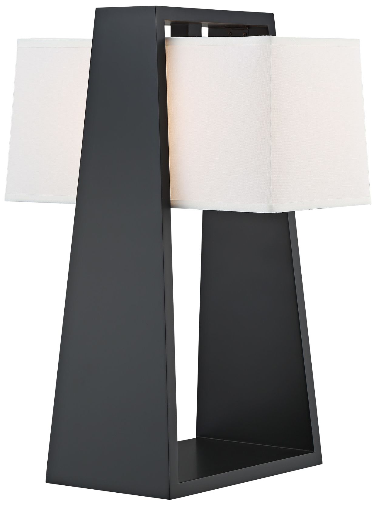 Lite Source Plenn Charcoal Wood Table Lamp