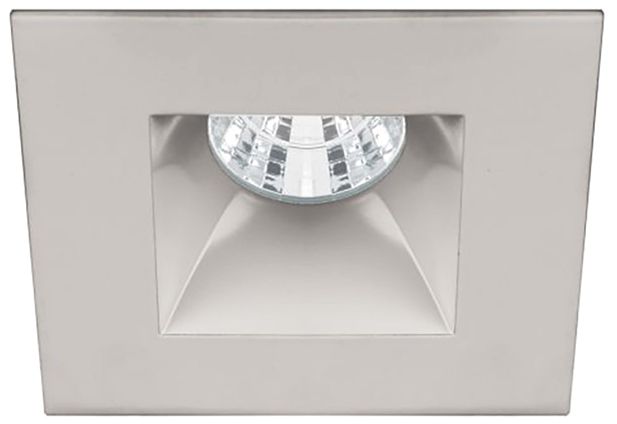 Oculux 2" Square Brushed Nickel LED Reflector Recessed Kit
