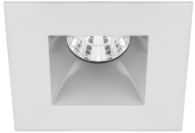 WAC Oculux 2" Square Haze White LED Reflector Recessed Kit
