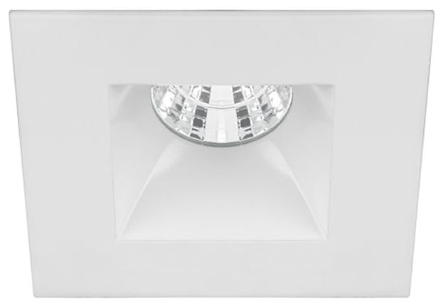 Oculux 2" Square White LED Reflector Complete Recessed Kit