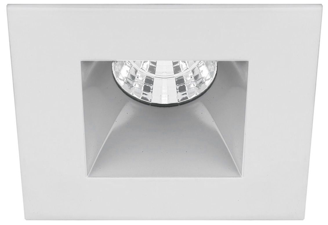 Oculux 3 1/2" Square Haze White LED Reflector Recessed Trim