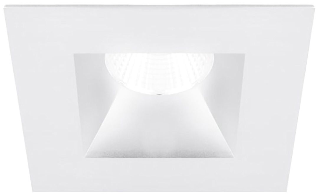 Oculux 3 1/2" Square White Open Reflector LED Recessed Trim
