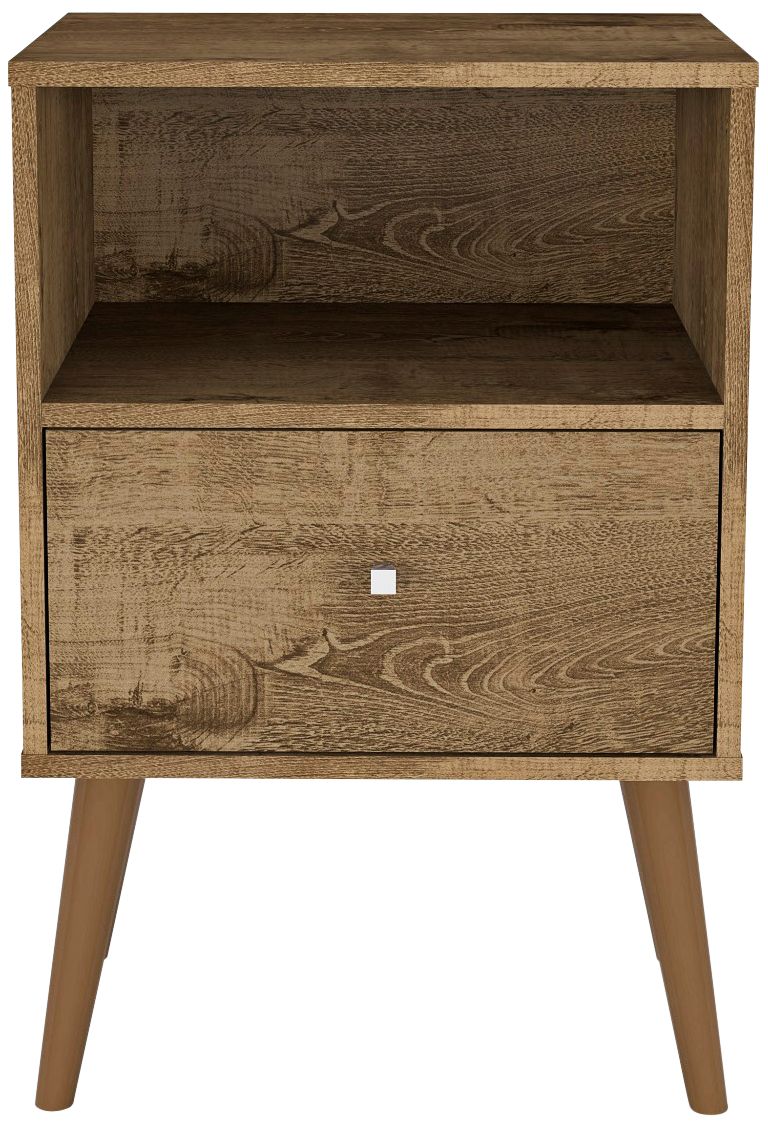 Liberty 17 3/4" Wide Rustic Brown 1-Drawer Wood Nightstand
