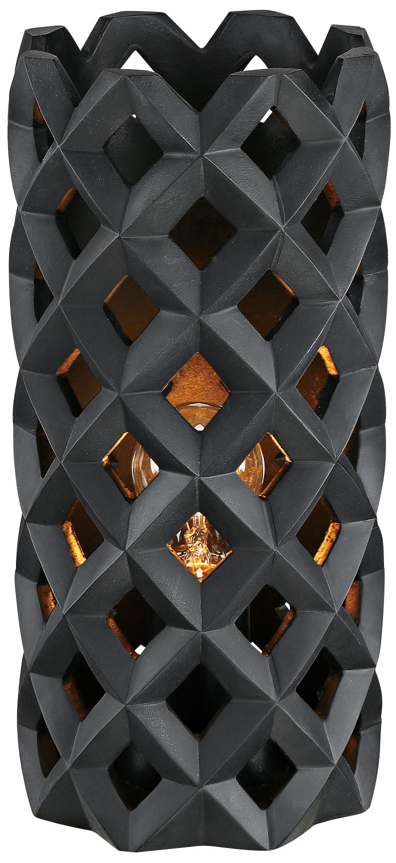 Lite Source Wesler 12 3/4"H Black Uplight Accent Table Lamp