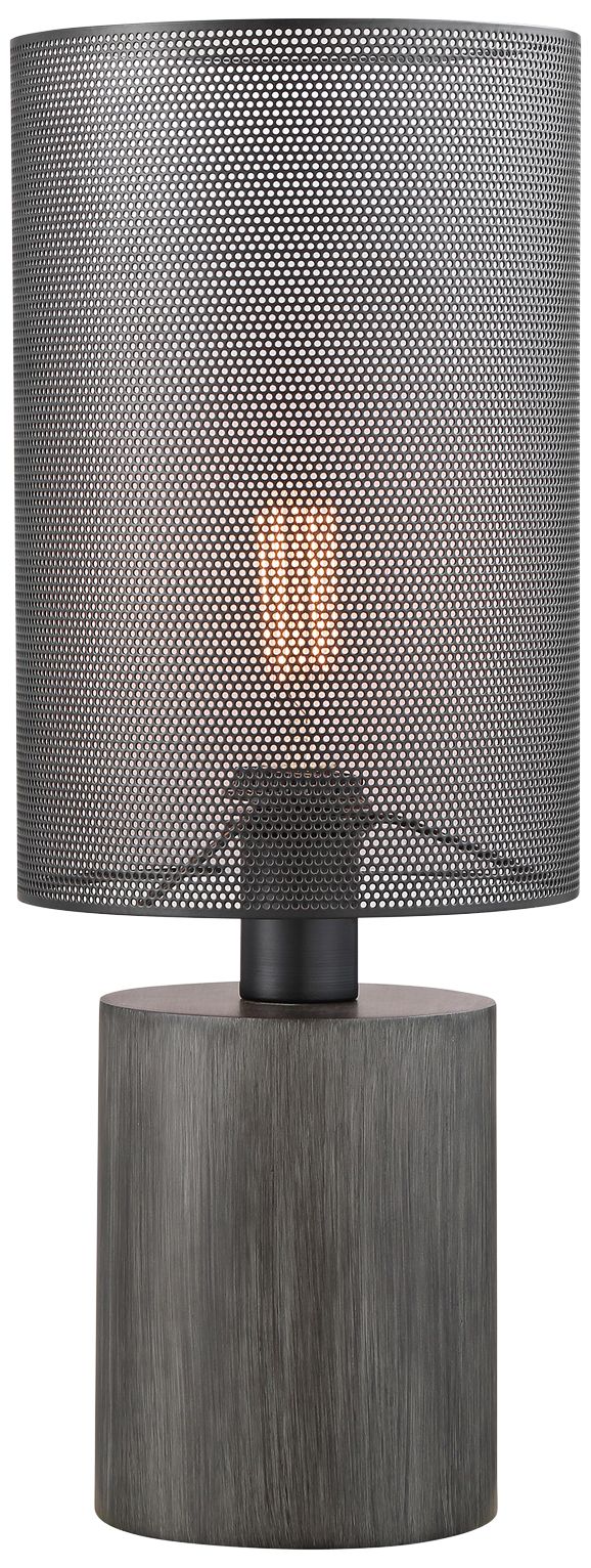 Lite Source Compton Gray Wood Accent Table Lamp
