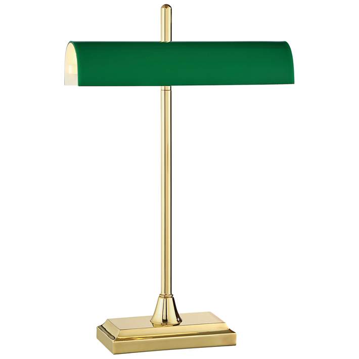 Lite Source Juniper Polished Brass Banker Led Desk Lamp 69t74