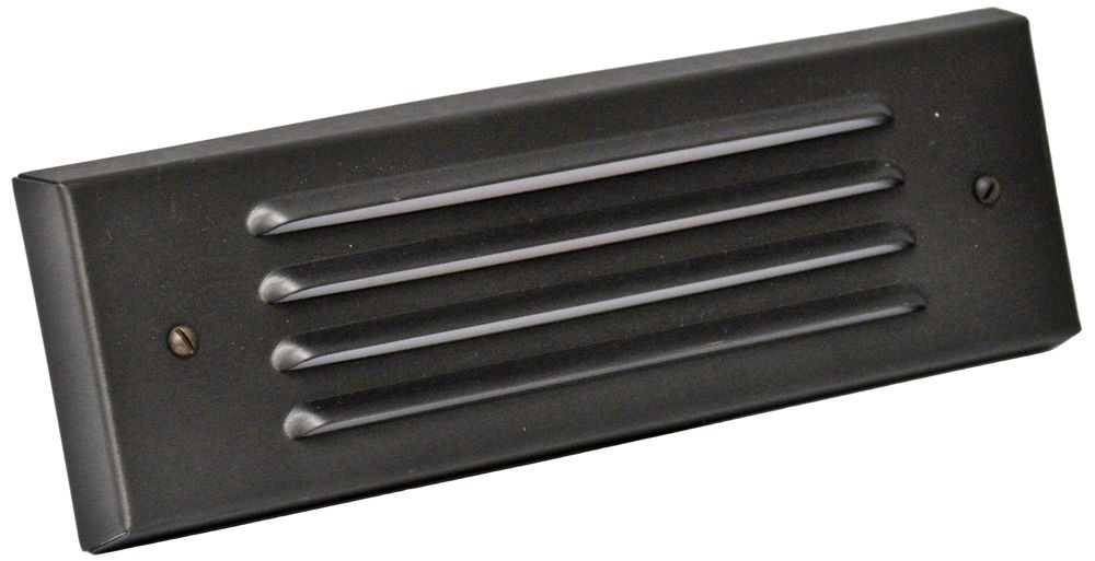 Black Acid 9 1/4" Wide LED 4-Louver Step/Brick Light