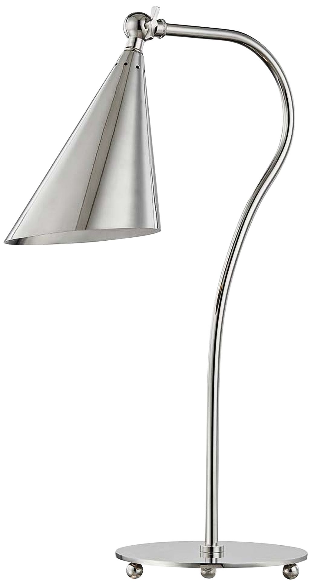 Mitzi Lupe Polished Nickel Metal Accent Table Lamp