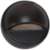 Hockey Puck 3 3/4" Wide Black Texture LED Surface Step Light