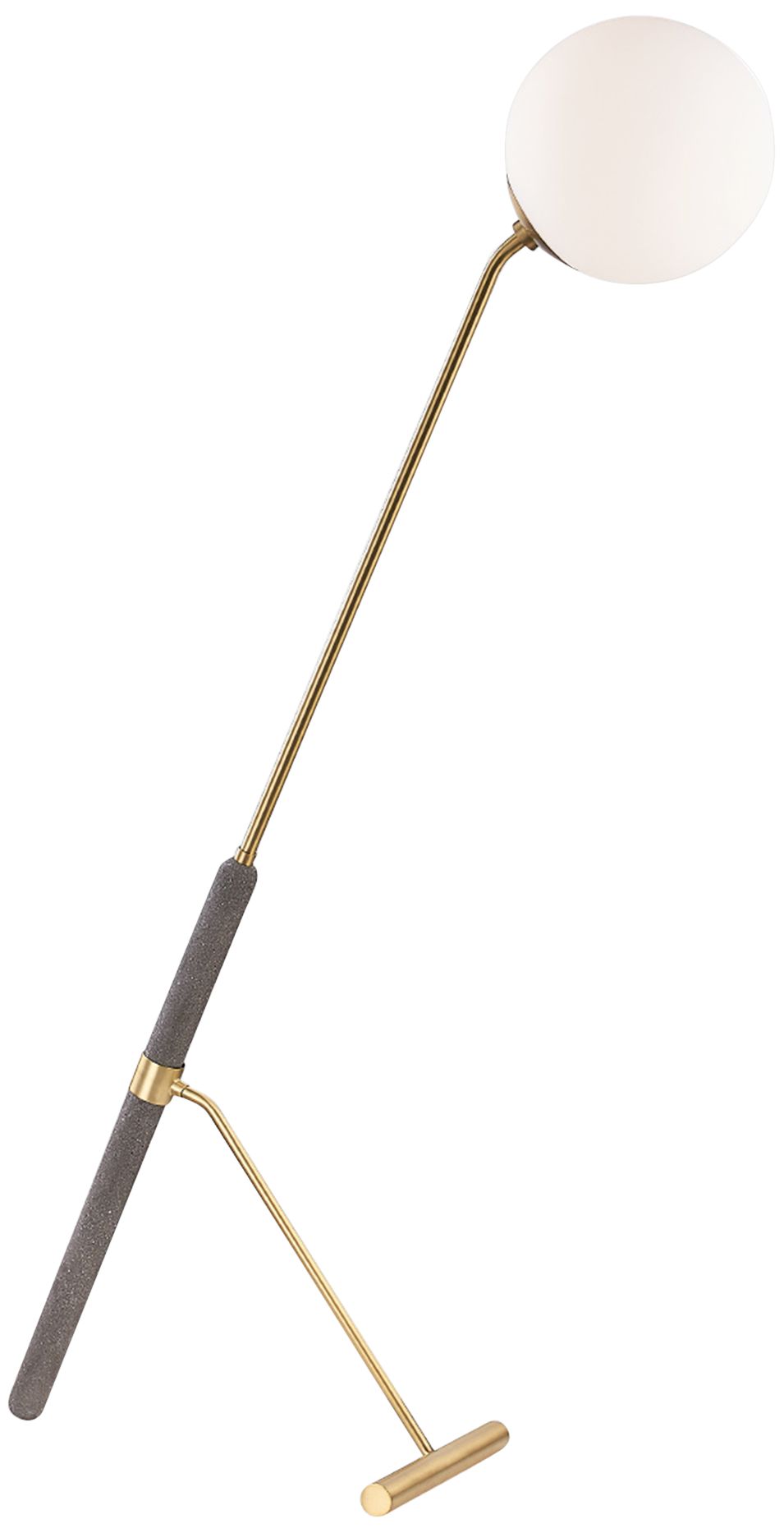 Mitzi Brielle Aged Brass and Concrete Floor Lamp