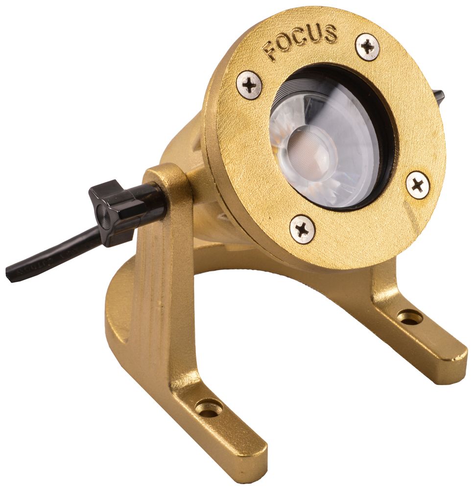 Cast Brass Underwater LED Landscape Light