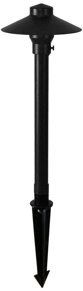 China Hat 16 1/2"H Black Texture LED Landscape Area Light