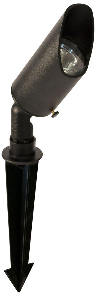 Black Texture 8" High LED Landscape Spot Light