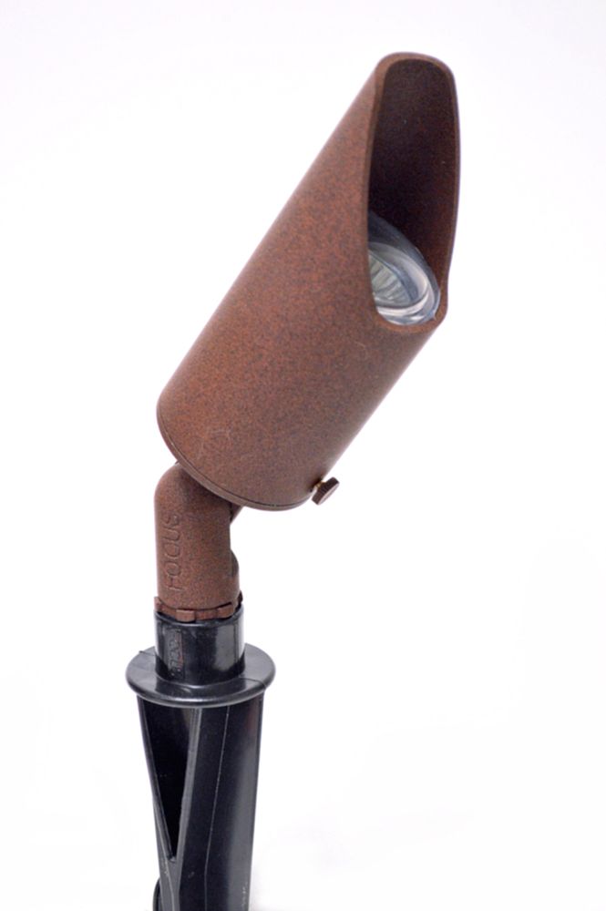Weathered Brown 8" High LED Landscape Spot Light