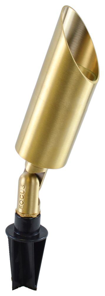 Cylinder Bullet Brass 9 1/2" High LED Landscape Spot Light