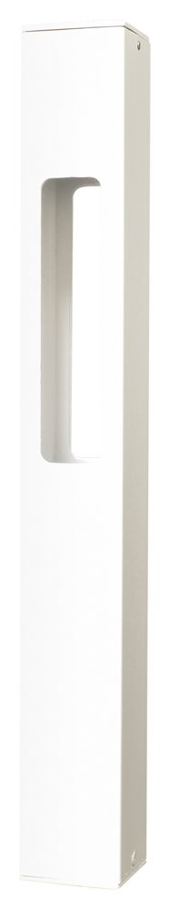 White Texture 18" High LED Bollard Landscape Light