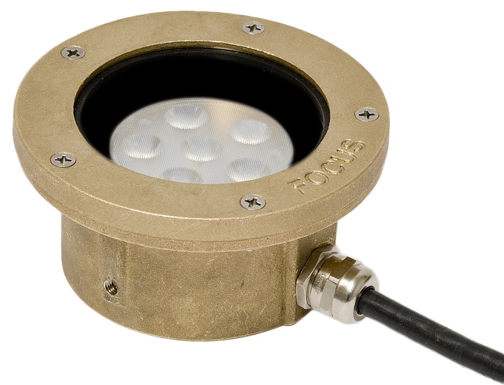 Cast Brass LED Underwater Landscape Light