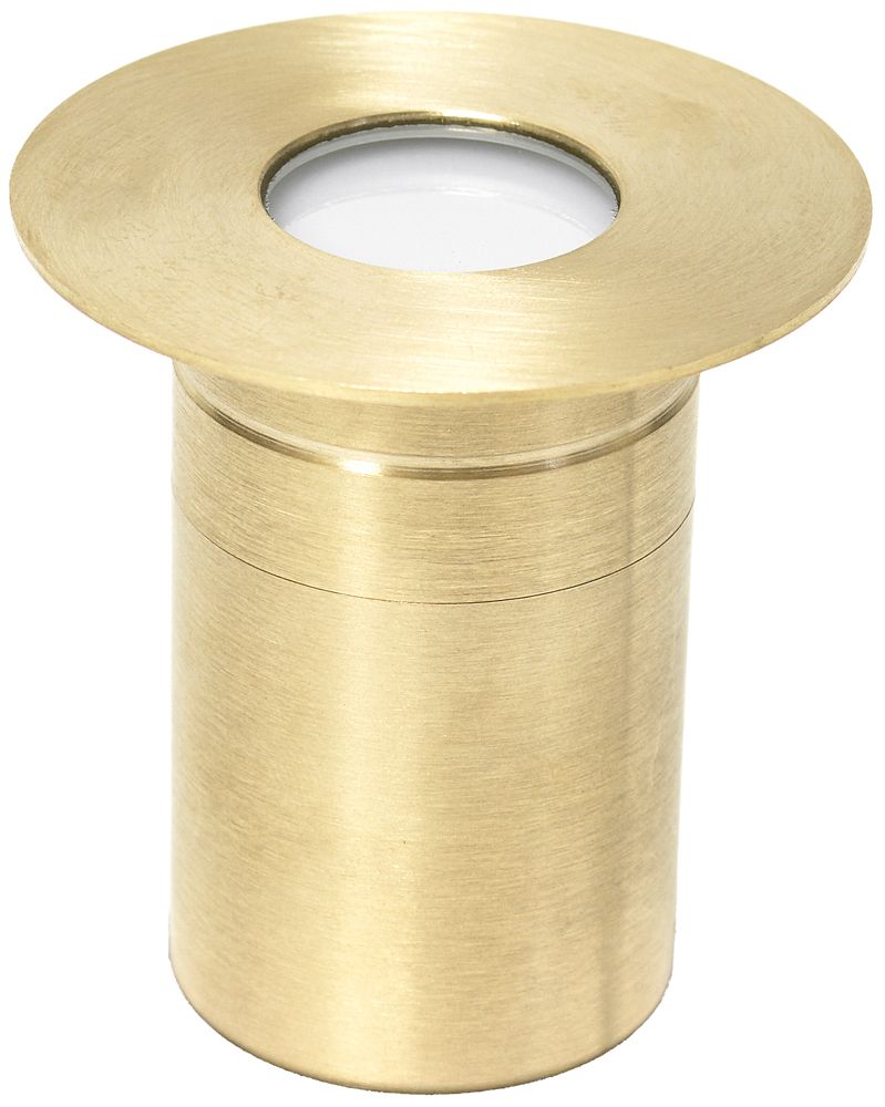 Brass 2" Wide LED Outdoor Paver Light